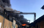 حوادث رکنا: آتش سوزی در یکی از انبارهای یک کارخانه در جاده قوچان با...